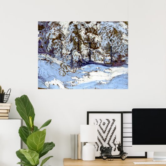 Tom Thomson - Erster Schnee im Herbst Poster (Heimbüro)