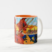 Tom Thomson - Herbstblätter Zweifarbige Tasse (VorderseiteRechts)