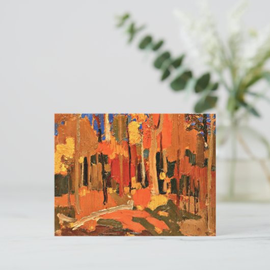 Tom Thomson - Herbstfarbe Postkarte (Stehend Vorderseite)
