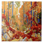 Tom Thomson - Herbstgarten Fliese (Vorderseite)