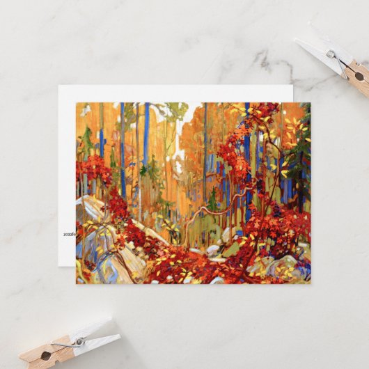 Tom Thomson - Herbstgarten Karte (Vorderseite/Rückseite Beispiel)