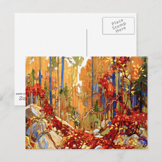 Tom Thomson - Herbstgarten Postkarte (Vorne/Hinten)