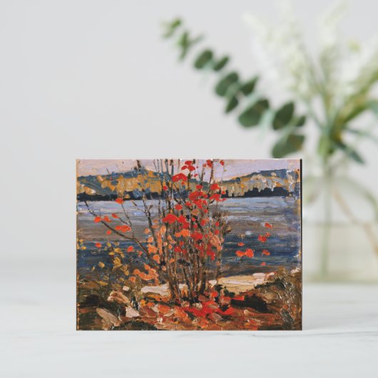 Tom Thomson - Lake and Red Tree Postkarte (Stehend Vorderseite)
