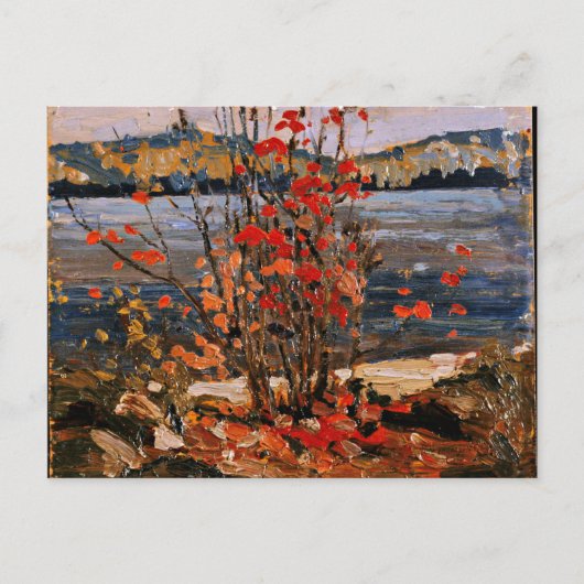 Tom Thomson - Lake and Red Tree Postkarte (Vorderseite)