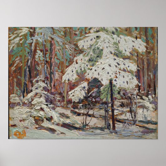 Tom Thomson Landscape Painting Snow in den Wäldern Poster (Vorne)
