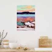 Tom Thomson - Landscape with Snow Poster (Küche)