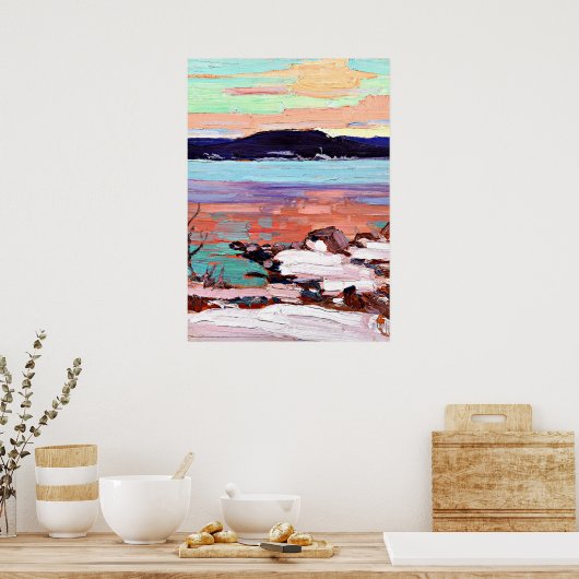 Tom Thomson - Landscape with Snow Poster (Küche)