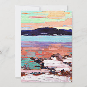 Tom Thomson - Landschaft mit Schnee Karte