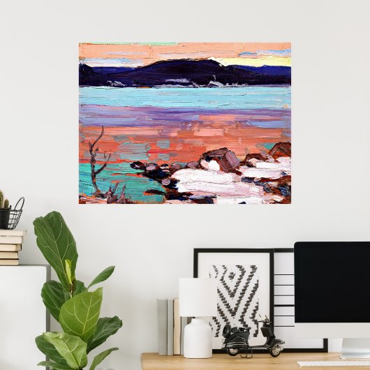 Tom Thomson - Landschaft mit Schnee Poster (Heimbüro)