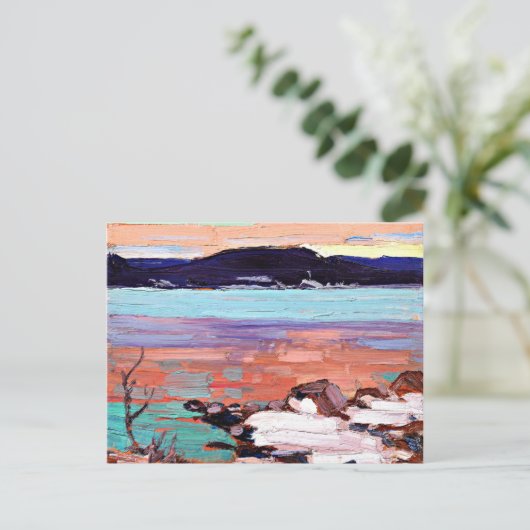 Tom Thomson - Landschaft mit Schnee Postkarte (Stehend Vorderseite)