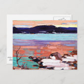 Tom Thomson - Landschaft mit Schnee Postkarte (Vorne/Hinten)
