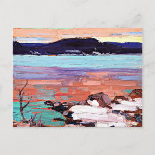 Tom Thomson - Landschaft mit Schnee Postkarte