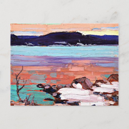 Tom Thomson - Landschaft mit Schnee Postkarte (Vorderseite)