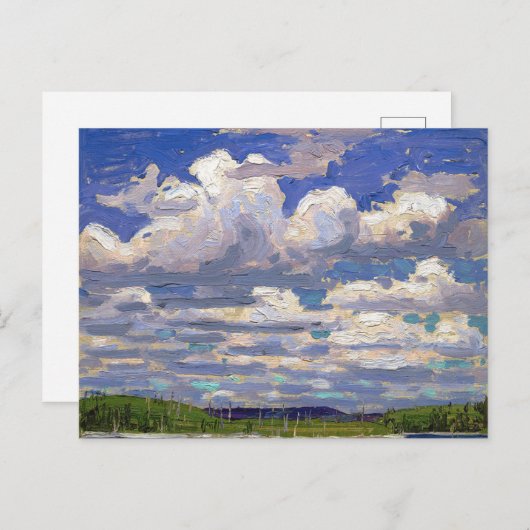 Tom Thomson-Malerei, Sommertag Postkarte (Vorne/Hinten)
