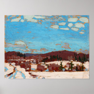 Tom Thomson malt Ontario-Winterlandschaft Poster