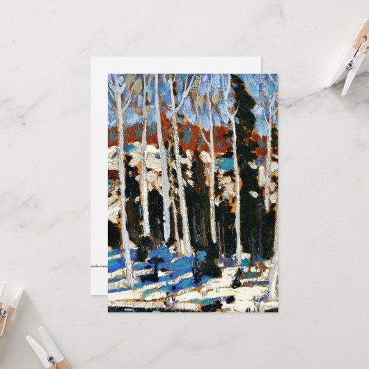 Tom Thomson - März Karte (Vorderseite/Rückseite Beispiel)