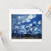 Tom Thomson - Nocturne, die Birches Karte (Vorderseite/Rückseite Beispiel)