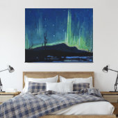 Tom Thomson - Northern Lights, berühmtes Kunstwerk Leinwanddruck (Insitu (Schlafzimmer))