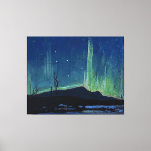 Tom Thomson - Northern Lights, berühmtes Kunstwerk Leinwanddruck
