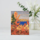 Tom Thomson Painting Autumn Foliage Ontario Land P Postkarte (Stehend Vorderseite)