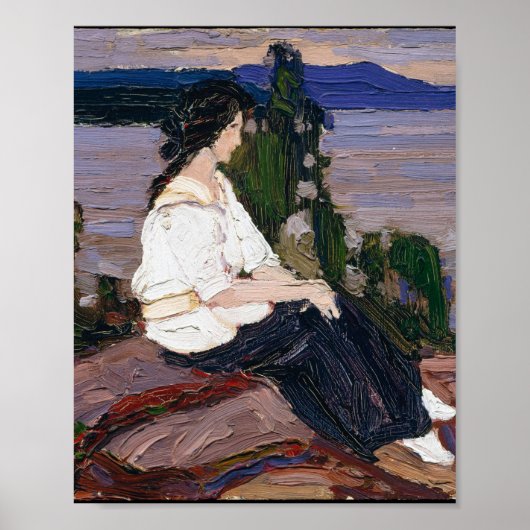 Tom Thomson Painting Lovely Canadian Lady Figure Poster (Vorne)
