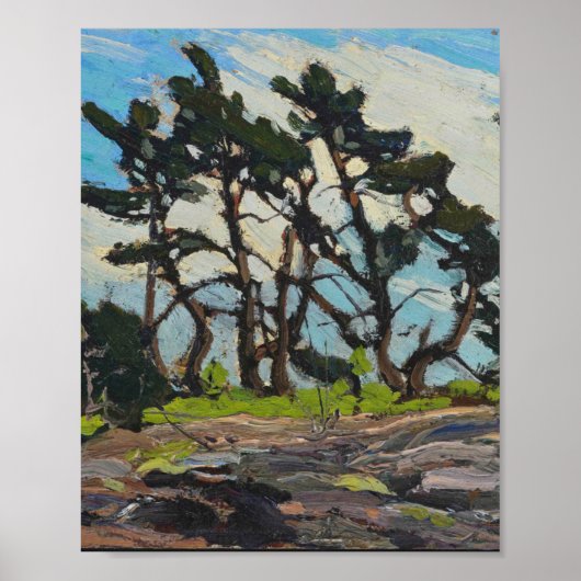 Tom Thomson Painting Pine Island Kanadisches Land Poster (Vorne)
