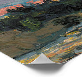 Tom Thomson Painting Sunset Canoe Lake Onatario Poster (Ecke)