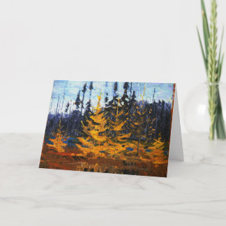 Tom Thomson Painting Tamaracks Canadian Wilderness Karte