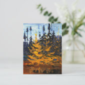 Tom Thomson Painting Tamaracks Canadian Wilderness Postkarte (Stehend Vorderseite)