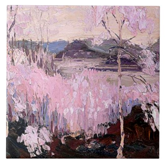 Tom Thomson - Sleet Storm, Fliese (Vorderseite)