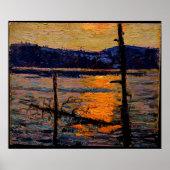 Tom Thomson - Sonnenuntergang, Kanusee Poster (Vorne)