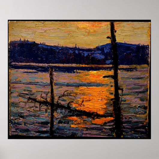 Tom Thomson - Sonnenuntergang, Kanusee Poster (Vorne)