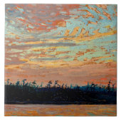 Tom Thomson - Sunset Sky, Fliese (Vorderseite)