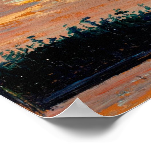 Tom Thomson - Sunset Sky Poster (Ecke)