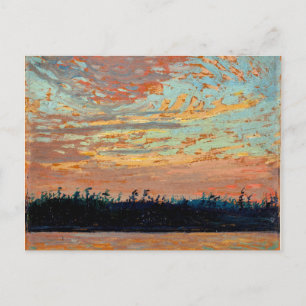Tom Thomson - Sunset Sky Postkarte