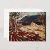 Tom Thomson The Drive Canadian Logging Postkarte (Vorne/Hinten)
