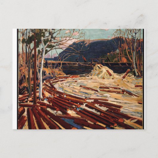 Tom Thomson The Drive Canadian Logging Postkarte (Vorderseite)