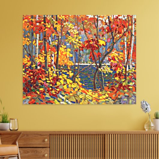 Tom Thomson - The Pool, beliebtes Gemälde, Leinwanddruck (Insitu (Wohnzimmer))