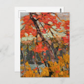 Tom Thomson - Twisted Maple Postkarte (Vorne/Hinten)