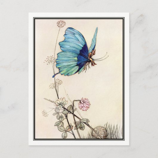 Tom Thumb von Warwick Goble Postkarte (Vorderseite)