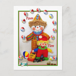 TOM & TIM "Get well" Postkarte