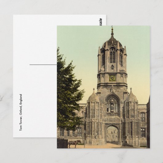 Tom Tower, Oxford, England Postkarte (Vorne/Hinten)