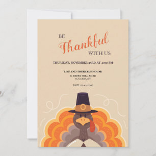 Tom Truthahn Thanksgiving-Einladung Einladung