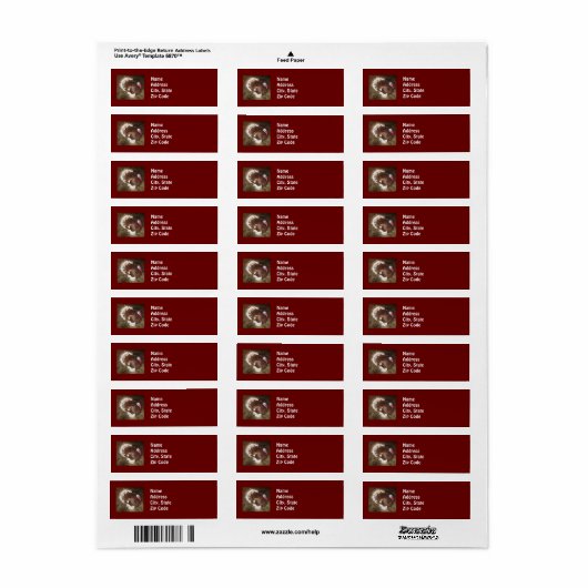 Tom Turkey Address Labels (Vorne)