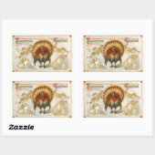 Tom Turkey Erntedank Grüße Vintag Sticker (Blatt)