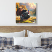 Tom Turkey Fall Season Nature Wildlife Leinwanddruck (Insitu (Schlafzimmer))