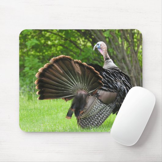 Tom Turkey Feather Display Mousepad (Mit Mouse)