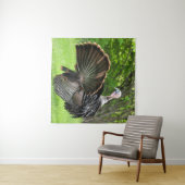 Tom Turkey Feather Display Wandteppich (Beispiel (Horizontal))