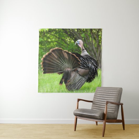 Tom Turkey Feather Display Wandteppich (Beispiel)
