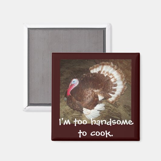 Tom Turkey Magnet (Vorderseite/Rückseite)